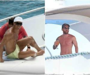 CR7 y Lionel Messi coincidieron esta semana en sus vacaciones en la isla española Ibiza.
