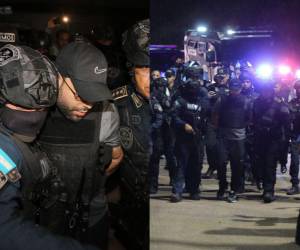 Con una mirada fría y bajo fuertes medidas de seguridad arribó este martes a la capital Gilbert Reyes, estadounidense acusado por el crimen de tres hondureñas.