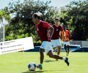 Javier Portillo se exigió al máximo en el entrenamiento de este lunes en el complejo José Rafael Ferrari. Foto: Club Deportivo Olimpia.