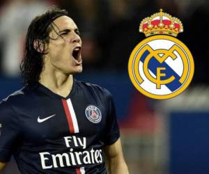 Algunos medios señalan que el Real Madrid se habría fijado en Cavani como reemplazo del portugués Cristiano Ronaldo tras su marcha a la Juventus de Turín.Foto:AFP