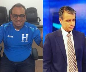Nahum Valladares y Juan Carlos Pineda opinaron sobre el primer tiempo de la H. Fotos cortesía Twitter