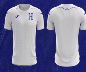 La camiseta de la Selección de Honduras de local. Diseño 2019-2021.