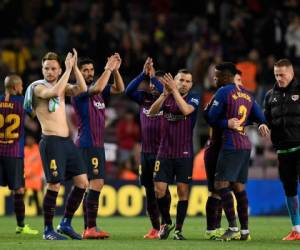 El Barça se mantiene por tanto en lo alto de la clasificación con 63 puntos, siete de ventaja sobre el segundo, el Atlético de Madrid. Foto: AFP