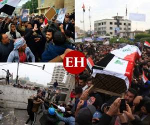 El asesinato de una figura del movimiento de protesta el domingo por la noche en Irak no frenó las movilizaciones populares contra el poder y la influencia iraní, en las que han muerto ya más de 450 personas desde el primero de octubre. Fotos: AFP