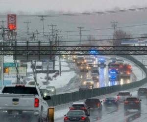 La tormenta provocó ráfagas de viento de 140 km/h. FOTO: AFP