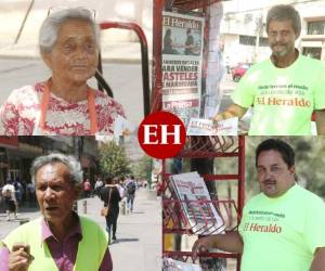 Elsa Álvarez, Juan Arévalo, Darío Rodríguez y Jair Barahona son algunos de los populares canillitas que dijeron estar contestos por el nuevo formato. Fotos Efraín Salgado / EL HERALDO