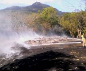 En la zona de El Zamorano se controló un incendio que amenazaba con propagarse al bosque de la reserva de Uyuca.