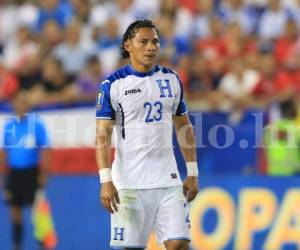 El 'Mango' Sánchez en su debut con la Selección de Honduras en la Copa Oro 2017. (Fotos: Ronal Aceituno / Gruipo Opsa)