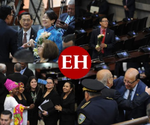 Los invitados especiales, varios diputados, ministros y otras personalidades del país llegaron puntuales a la cita para la instalación de la tercera legislatura en el Congreso Nacional de Honduras. Fotos: Marvin Salgado/EL HERALDO.