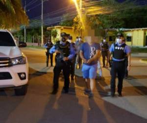 Los detenidos fueron remitidos a la físcalía de San Pedro Sula.