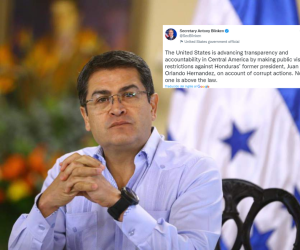 ‘Nadie está por encima de la ley’, concluyó Blinken en su mensaje anunciando la medida contra el expresidente de Honduras.