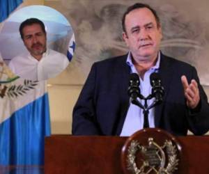 El presidente de Guatemala, Alejandro Giammattei, usó sus redes sociales para enviarle un mensaje a su homólogo hondureño.