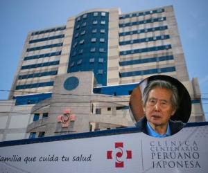 Fachada de la clínica donde el ex presidente peruano (1990-2000) Alberto Fujimori fue hospitalizado hoy por problemas cardíacos.