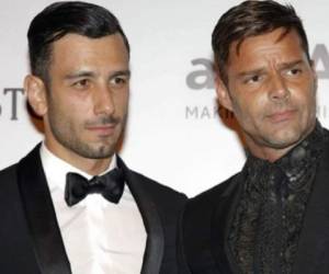 Jwan Yosef junto a su esposo Ricky Martin.