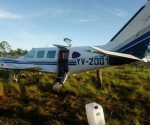 La avioneta fue interceptada en el sector del Cabo, Gracias a Dios.