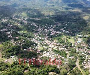 Rancho Grande es la comunidad con mayor desarrollo económico y productivo del municipio (Foto panorámica de la comunidad).