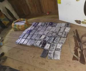 73 kilos de supuesta cocaína fueron decomisados en las últimas horas en Gracias a Dios.
