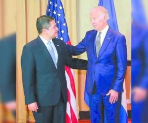 JOH dialogó sobre el Plan con el vicepresidente de EE UU, Joe Biden, en enero pasado.