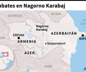 Separatistas y azerbaiyanos se enfrentan de forma recurrente, pero también lo hacen directamente Armenia y Azerbaiyán.