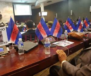 Las banderas dañadas fueron removidas el miércoles del hemiciclo.