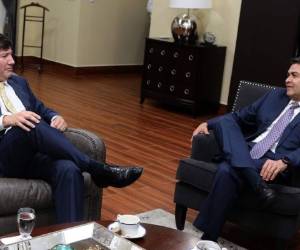 El representante de la ONU, Igor Garafulic, fue recibido el lunes por el presidente Juan Orlando Hernández en Casa de Gobierno.