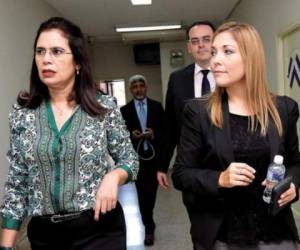 Rixi Moncada y Ana Paola Hall denunciaron un boicot contra el TREP este miércoles.