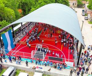 El nuevo espacio deportivo tiene un costo de 4.9 millones de lempiras.