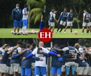 La Selección Nacional de Honduras entrenó este lunes en la cancha de la escuela Happy Days en Freedom para continuar con su preparación para el duelo del viernes ante Panamá. Con la mayoría de legionarios incorporados y las figuras de la Liga Nacional, Hernán Darío 'Bolillo' Gómez continúa afinando los detalles para el encuentro que marcará su debut al frente de la Bicolor. Fotos: Yoseph Amaya | EL HERALDO | @FenafuthOrg en Twitter