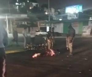 Elementos de la Policía Militar acudieron a la escena.