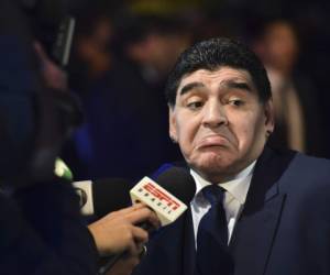 Diego Armando Maradona ex campeón mundial con la Selección de Argentina volvió atacar a Jorge Sampaoli. Foto: AFP