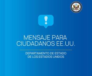 La Embajada de Estados Unidos en Honduras alertó a sus ciudadanos sobre posibles manifestaciones en la capital. Instó a tener precaución.