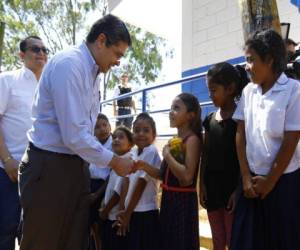 El presidente Juan Orlando Hernández dio por iniciadas las actividades educativas para 2019.