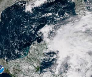 Imagen satelital de la tormenta Alberto de la Asociación Nacional Oceánica y Atmosférica (NOAA).