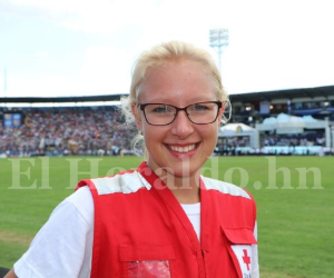Lisa Wollenweber es alemana y llegó hace dos semanas a Honduras. Foto: José López Trejo/EL HERALDO.