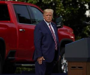 El presidente Donald Trump en un evento en la Casa Blanca en Washington el 16 de julio del 2020. (AP Photo/Evan Vucci).