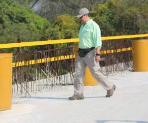 El presidente Juan Orlando Hernández llegó a Santa Rita, Yoro, donde se habilitó el puente sobre el río Humuya.