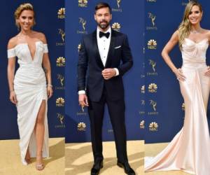 Estos famosos se lucieron con sus atuendos en la noche de los Emmy Awards. Fotos: AFP