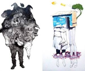 'Estudios sobre la bestialidad' y 'Barrio' son solo algunas de las obras de este artista hondureño, con las cuales muestra la monstruosidad del poder militar, la pobreza y el infortunio en el que viven muchas familias.