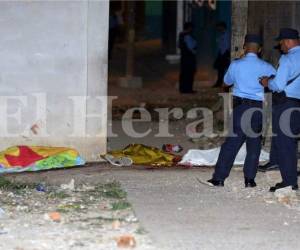 Aunque los homicidios se redujeron en el primer trimestre de este año, las masacres siguen registrándose en el territorio hondureño, donde pierden la vida varias personas, foto: El Heraldo.