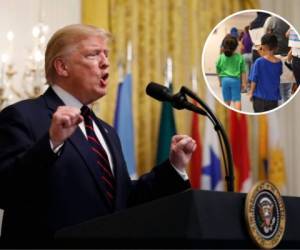 tribunal federal de Estados Unidos bloqueó indefinidamente el plan del gobierno de Trump para derogar acuerdo que limita a 20 días el tiempo que un niño migrante puede estar detenido. Fotos: AP.