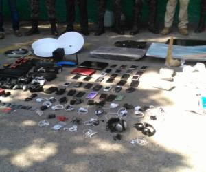 Celulares y laptop también fueron decomisadas en el centro penal (Foto: El Heraldo Honduras/ Noticias de Honduras)