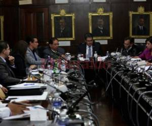 El presidente Juan Orlando Hernández se reunió este lunes con el Consejo de Ministros.