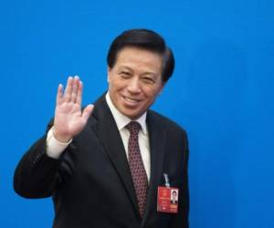 Zhang Ysui, portavoz de la Asamblea Nacional Popular (ANP), el órgano supremo legislativo de China. Foto: Agencia AFP