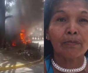 A pesar de la labor de los Bomberos la humilde morada fue consumida por las llamas.