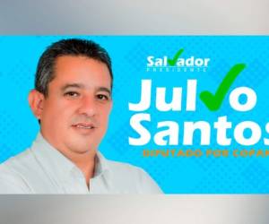 Julio César Santos Tobar buscaba un escaño en el Congreso Nacional por el Partido Salvador de Honduras.