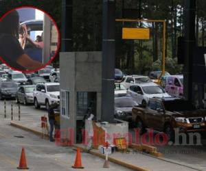 Pasajeros de la nueva terminal aérea sufren por el tráfico que se generó en el sector de Zambrano. Foto: El Heraldo