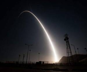 El Comando de Ataque Global de la Fuerza Aérea informó en un comunicado que el misil fue lanzado a las 05:26 de la tarde. Foto: Referencial Agencia AFP.