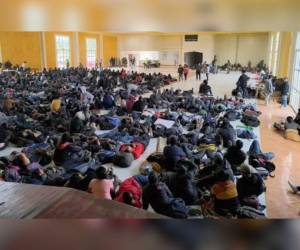 Imagen difundida por el Instituto Nacional de Migración (INM) durante el rescate en México.