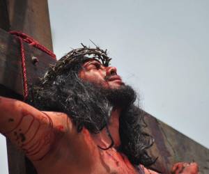 Imagen de archivo tomada por el fotógrafo de EL HERALDO, Marvin Salgado, durante las actividades religiosas en la capital de Honduras.