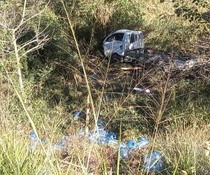 Tres heridos deja accidente de carro repartidor en salida al norte de la capital